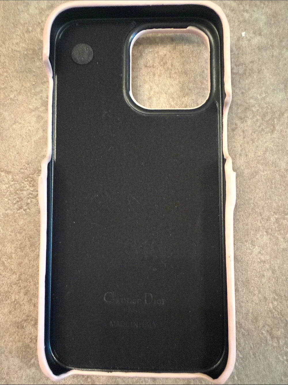 Pink Quilted Leather iPhone Case with Gold Charm